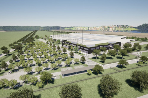 Liebherr-EMtec Nambsheim Vue aérienne façade Nord